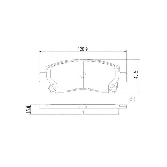 Suzuki & Toyota* Front Brake Pad Set (Sumitomo Brake System)