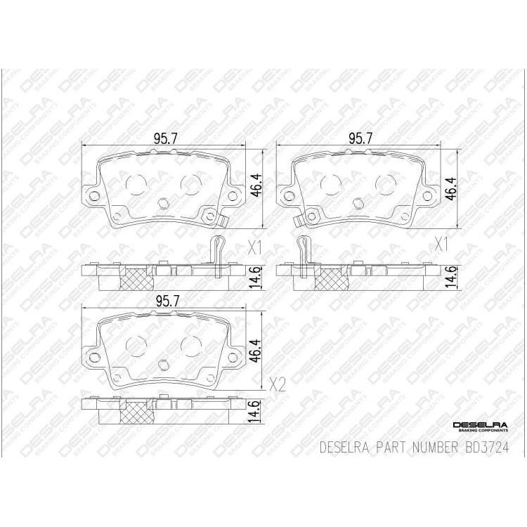 Honda Civic 5D 2006-2011 * Brake Pad Set * Front Rear