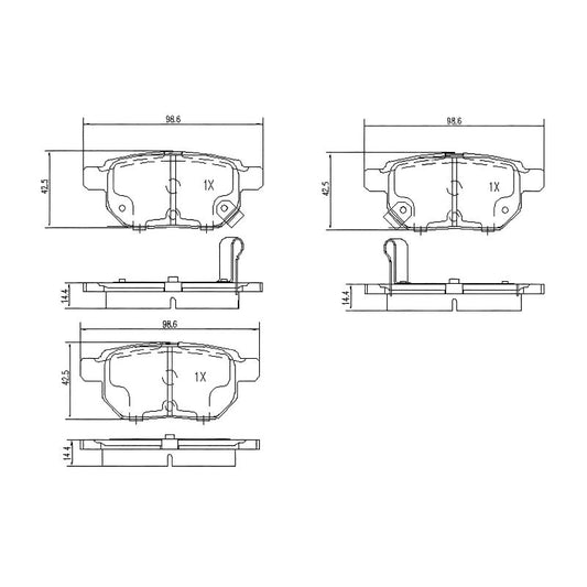 Haval H1 2017-2021 * Brake Pad Set * Rear