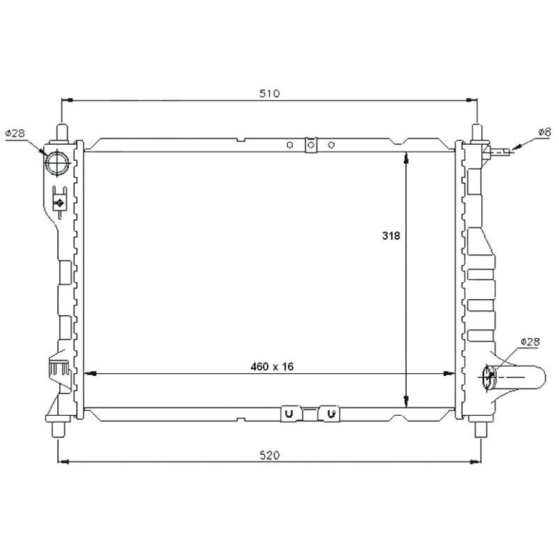 Chevrolet Spark 2006-2010 0.8/1.0 * Radiator * Manual