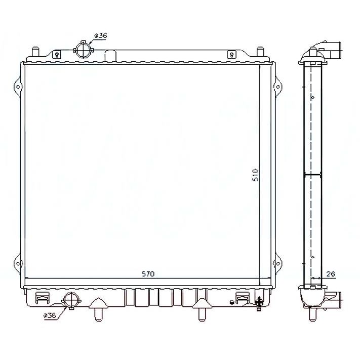 Hyundai Terracan 2002-2009 * Radiator * Manual * 2.9D